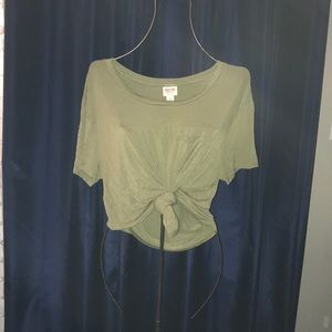 PLAIN OLIVE GREEN SHIRT